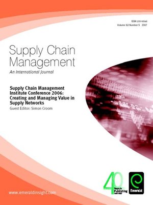 cover image of Supply Chain Management, Volume 12, Issue 5